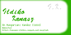 ildiko kanasz business card